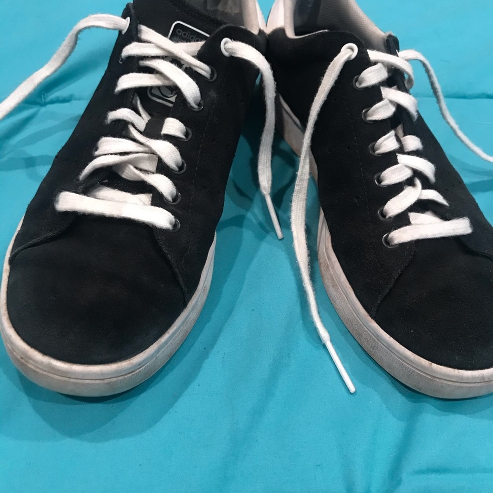 SUEDE BLACK ADIDAS STAN SMITH VULC - Picture 6 of 10